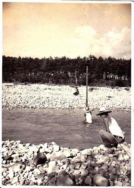 往時茫々 樽　那須蛇尾川測量　1950年