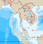 硝煙の海・地図・シンガポール沖近辺