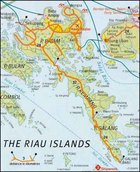 アジア鎮魂の旅　リオウ諸島現在の地図